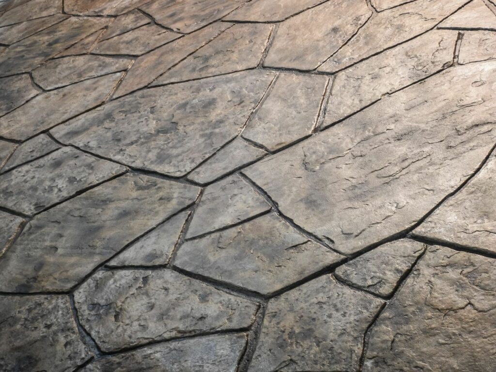 Decorative stamped concrete walkways - MTV concrete